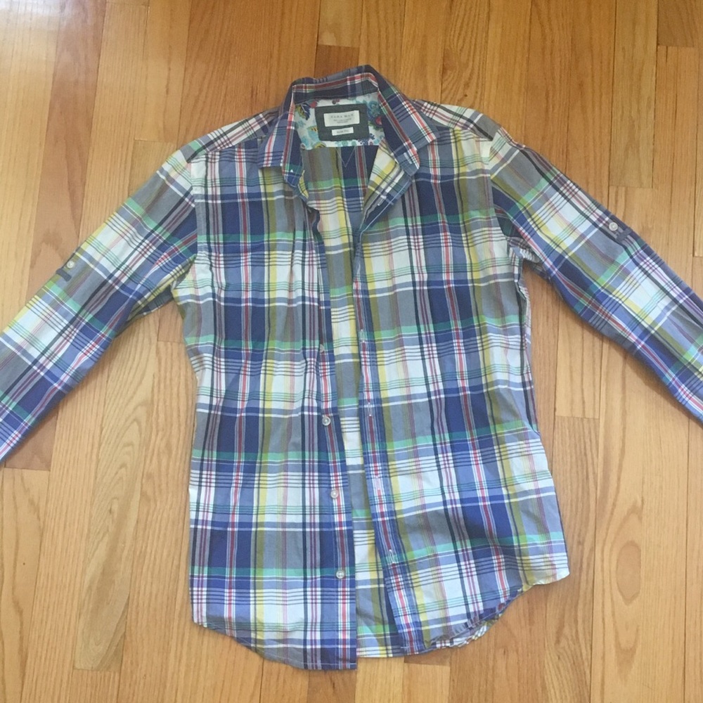 Colorful button down shirt